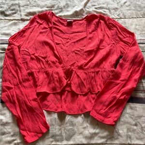 Sunday Best Vibrant Red Blouse